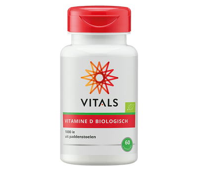D - Biologische Vegan vitamine D 1000ie 60 tabletten - uit biologische paddenstoelen | Vitals