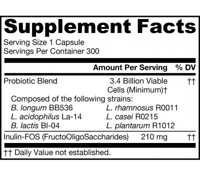 Jarro-Dophilus + inuline-FOS 3,4 miljard 300 capsules voordeelverpakking | Jarrow Formulas