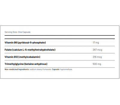 B - maxMethyl 90 capsules - B6, methyl-B12, methylfolaat (5MTHF) en betaïne (TMG) | AOR