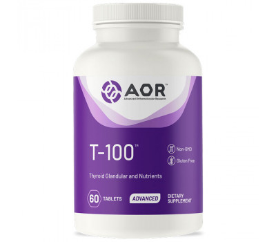 T-100 60 tabletten - schildklierformule met tyrosine en kruiden | AOR
