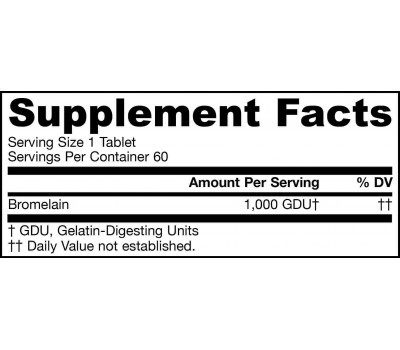 Bromelain 1000GDU 60 capsules -  bromelaïne voor betere spijsvertering en gezonde ontstekingsreactie | Jarrow Formulas