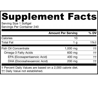 EPA-DHA Premium Balance 240 softgels value-size - highly concentrated fish oil | Jarrow Formulas
