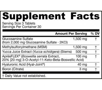 Ultra Joint Builder 90 tabletten - glucosamine, MSM, yucca, Boswellia, hyaluronzuur, borium voor complete gewrichtsverzorging | Jarrow Formulas