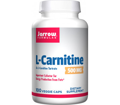 Carnitine 500mg 100 capsules - carnitine tartrate | Jarrow Formulas