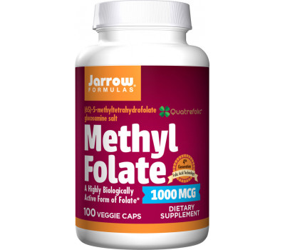 5-MTHF Methylfolaat 1000mcg 100 capsules, biologisch beschikbaar foliumzuur | Jarrow Formulas