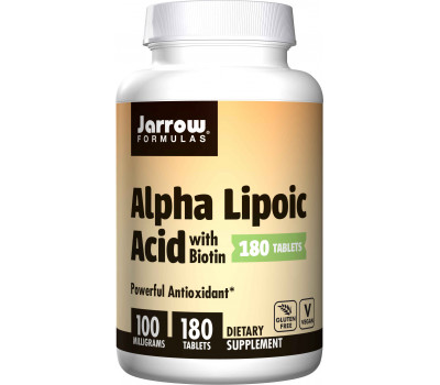 Alpha Lipoic Acid 180 tabletten - alfaliponzuur en biotine | Jarrow Formulas
