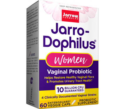Fem Jarro-Dophilus Women 10 miljard 60 capsules - vrouwenprobioticum met 4 klinisch onderzochte stammen lactobacilli | Jarrow Formulas