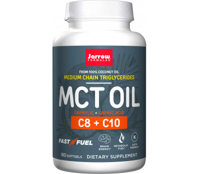 MCT Oil 180 softgels - Medium Chain Triglycerides from coconut oil | Jarrow Formulas