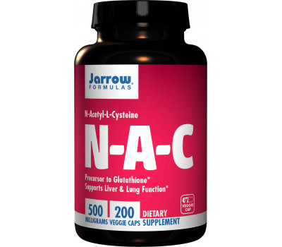 NAC 500mg 200 capsules grootverpakking - N-acetyl-cysteïne | Jarrow Formulas