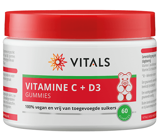Prestigieus Kilometers Verdampen C+D3 - vitamine C + D3 voor kinderen 400iu 60 gummies - ascorbinezuur en  cholecalciferol 