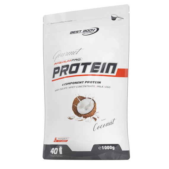 Gourmet Premium Pro Protein 1kg  - matrix of whey, milk & egg protein, time-released all-day protein | Best Body Best Body Nutrition
