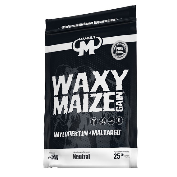 Waxy Maize Gain 1500g - amylopectine en Maltargo, het perfecte zetmeel voor bodybuilders en duursporters | Mammut Nutrition