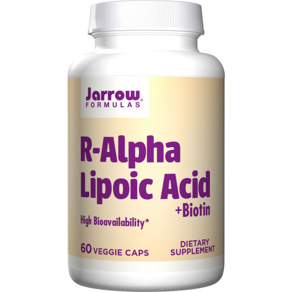 Alpha Lipoic Acid (R+) 60 capsules - R-alpha lipoic acid and biotin | Jarrow Formulas