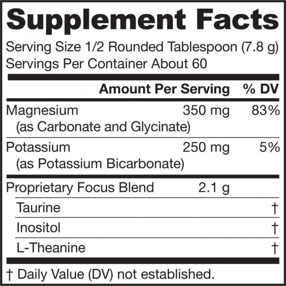 Calming Day 465 g poeder voor meer focus overdag - magnesium, kalium, taurine, inositol en theanine | Jarrow Formulas
