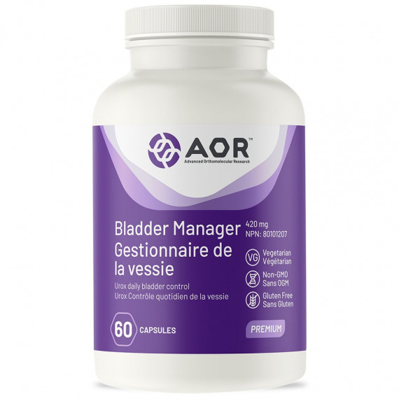 Bladder Manager 60 capsules with Urox™ helps to relieve urinary incontinence | AOR