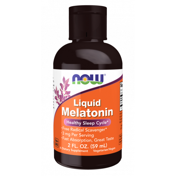 Melatonin Liquid 59ml, a powerful antioixidant hormone for a healthy sleep cycle | NOW NOW Foods