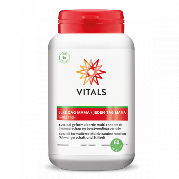 Elke Dag Mama 60 tablets - especially formulated for (expecting) mothers with a high dosage of 5-MTHF, vitamin D and K | Vitals Vitals