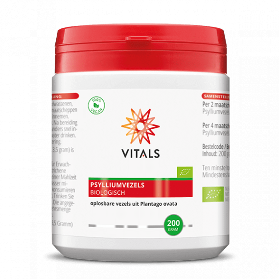 Psyllium Fiber 200g  from organically grown Plantago ovata | Vitals