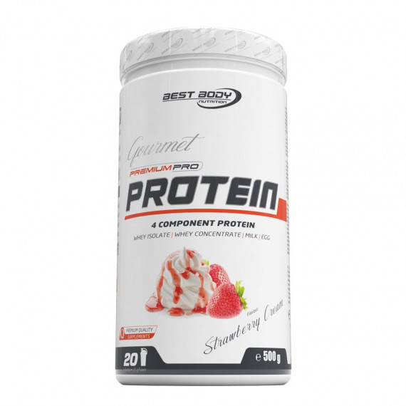 Gourmet Premium Pro Protein 500g - matrix of whey, milk & egg protein, time-released all-day protein | Best Body Best Body Nutrition
