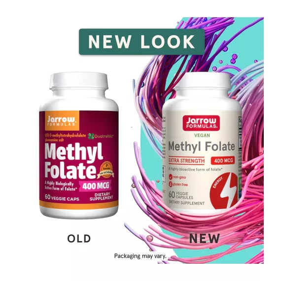 5-MTHF Methylfolate 400mcg 60 capsules, biologisch beschikbaar foliumzuur | Jarrow Formulas
