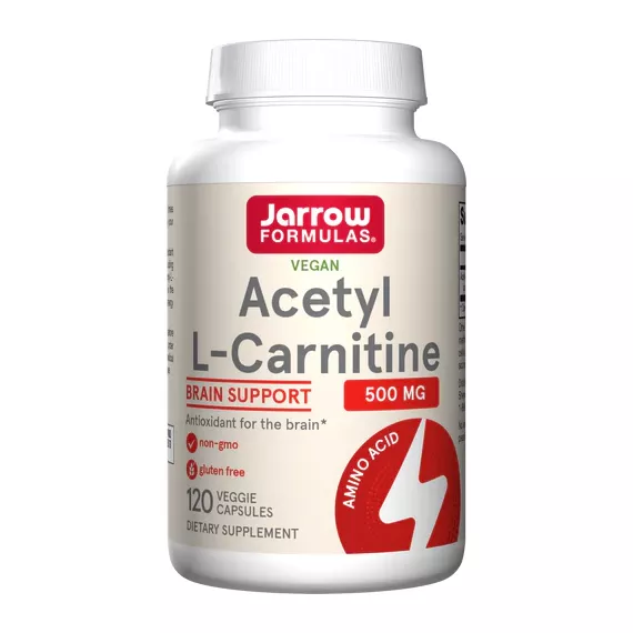Acetyl-L-carnitine 500mg 120 capsules - the brain-specific carnitine | Jarrow Formulas