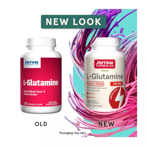 Glutamine 120 capsules 750mg voor gezonde darmen en sneller herstel