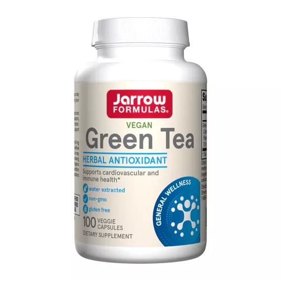 Green Tea 100 capsules - polyphenols, catechines, EGCG to support fat loss and healthy blood flow | Jarrow Formulas