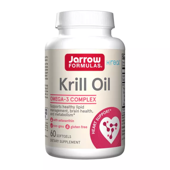 Krill Oil 60 softgels  - 100% zuivere krillolie + astaxanthine | Jarrow Formulas