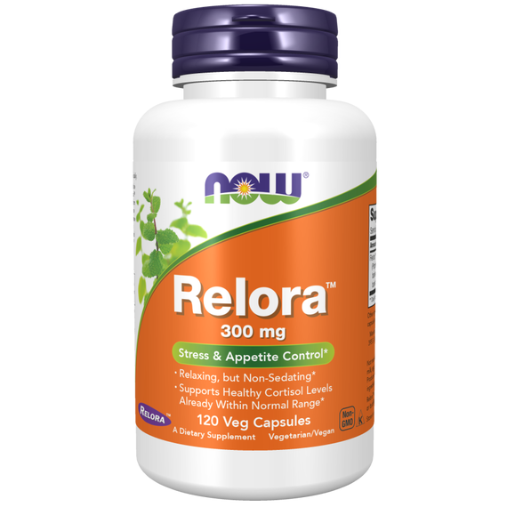 Relora 300mg 120 capsules - for stress and appetite control | NOW NOW Foods