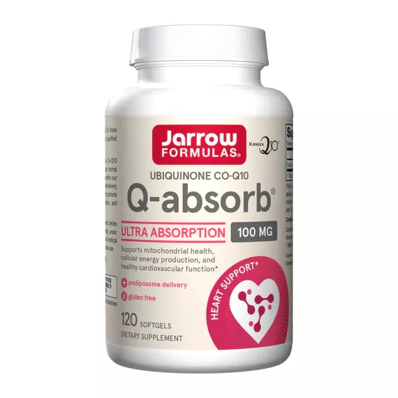 Q-absorb 100mg 120 softgels - ubiquinon (co-enzym Q10) met fosfolipiden | Jarrow Formulas