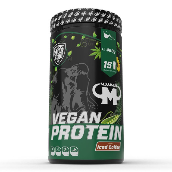 Vegan Protein 460g iced coffee - 4 components plant protein without soy and a complete amino acid profile | Mammut Nutrition