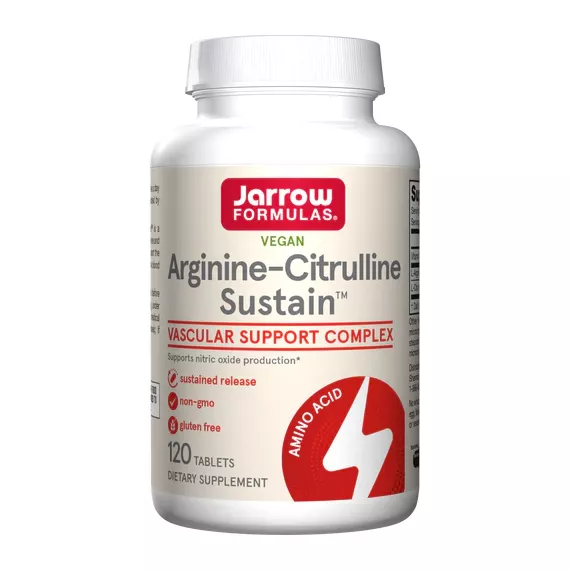 Arginine-Citrulline Sustain 120 tablets - enhances blood flow | Jarrow Formulas