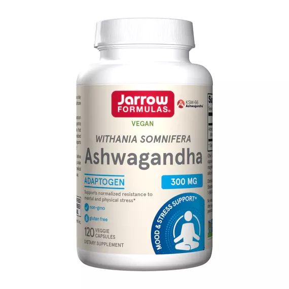 Ashwagandha extract 300mg 120 capsules - ayurvedisch prestatieverhogend middel | Jarrow Formulas