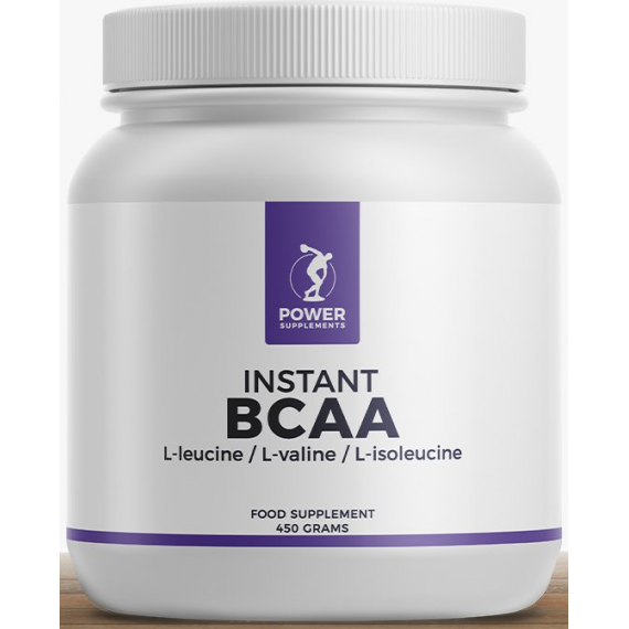 BCAA powder 450 gram - Branched Chain Amino Acids for faster muscle recovery | Power Supplements
