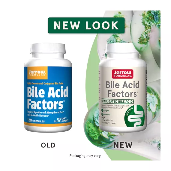 Bile Acid Factors 120 capsules - conjugated and unconjugated bile acids | Jarrow Formulas