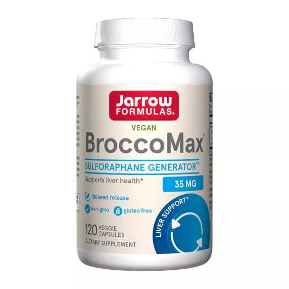 BroccoMax delayed release 120 capsules value-size - broccoli extract with sulforaphane glucosinolate (SGS) | Jarrow Formulas