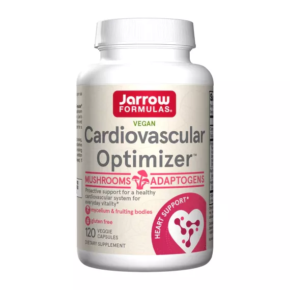 Cardiovascular Optimizer 120 capsules - blend of 4 mushroom species, red yeast rice and hawthorn for a healthy heart | Jarrow Formulas
