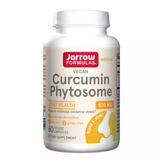 Curcumin Phytosome 60 capsules kleinverpakking - kurkumafytosoom-fosfatidylcholine complex voor een gezonde ontstekingsreactie en celdeling  | Jarrow Formulas