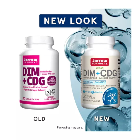 DIM + CDG 30 capsules  - diindolylmethaan + calcium D-glucaraat voor een gezonde hormoonbalans | Jarrow Formulas