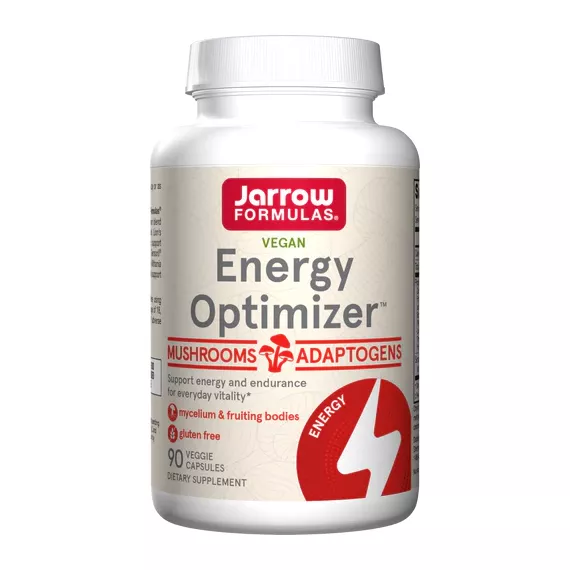 Energy Optimizer 90 capsules - blend of 6 mushroom species and ashwagandha to support energy levels and improve endurance | Jarrow Formulas