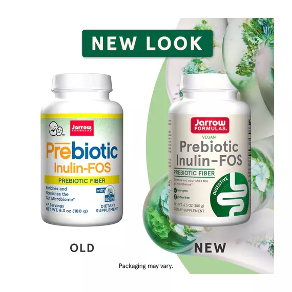 Inulin & FOS 180g - FructoOligoSaccharides, promotes production of short chain fatty acids | Jarrow Formulas