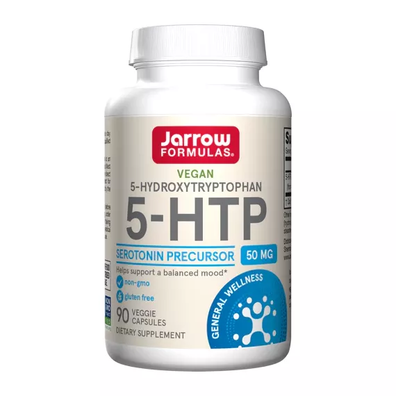5-HTP 50mg 90 capsules - 5-hydroxytryptophan from Griffonia simplicifolia, needed for production of serotonin and melatonin | Jarrow Formulas