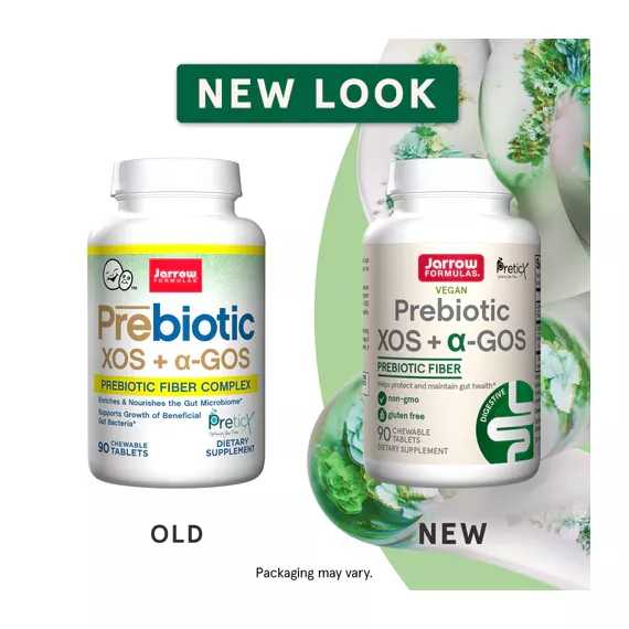 XOS+GOS Prebiotics 90 kauwtabletten - xylo- en galacto-oligosaccharides, bevordert groei goedaardige darmflora | Jarrow Formulas