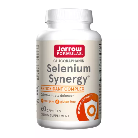 Selenium Synergy 60 capsules - selenium & broccoli, supports normal cell growth and promotes glutathione production | Jarrow Formulas Jarrow Formulas