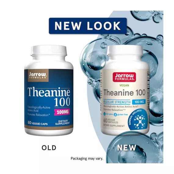 Theanine 100mg 60 capsules for relaxation and enhanced learning ability | Jarrow Formulas