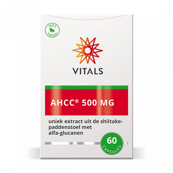 AHCC® 500mg 60 capsules - Active Hexose Correlated Compound (alfaglucanen) bevordert de weerstand | VItals