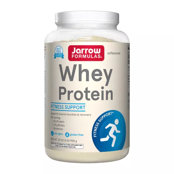 Whey Protein 100% Natural 908g unflavoured,  a premium whey protein concentrate | Jarrow Formulas