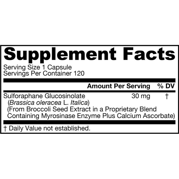 BroccoMax delayed release 120 capsules value-size - broccoli extract with sulforaphane glucosinolate (SGS) | Jarrow Formulas