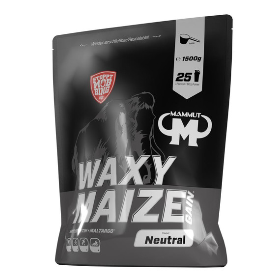 Waxy Maize Gain 1500g - amylopectine en Maltargo, het perfecte zetmeel voor bodybuilders en duursporters | Mammut Nutrition