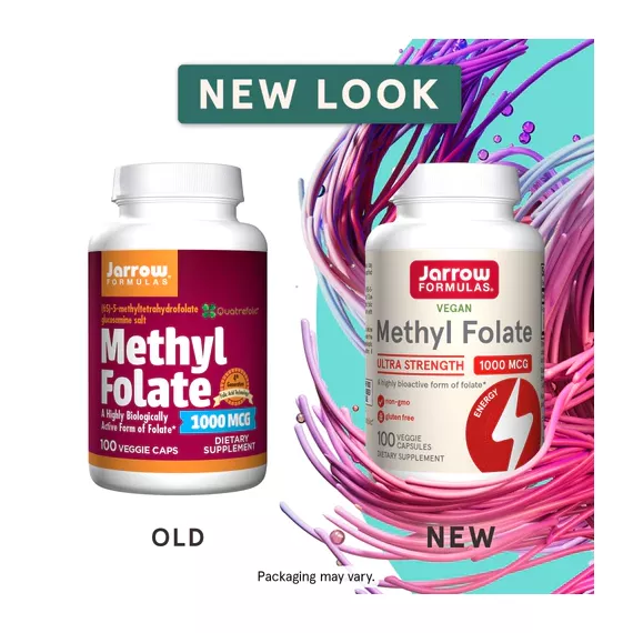 5-MTHF Methylfolate 1000mcg 100 capsules, biologisch beschikbaar foliumzuur | Jarrow Formulas